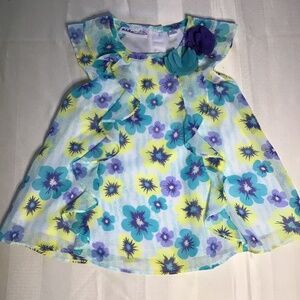 Kids Headquarters, Floral Pansy Dress, Girls 3T